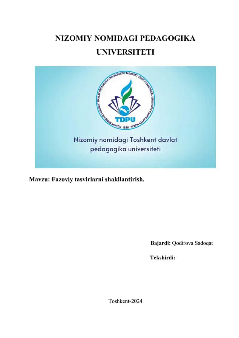 Fazoviy tasvirlarni shakllantirish