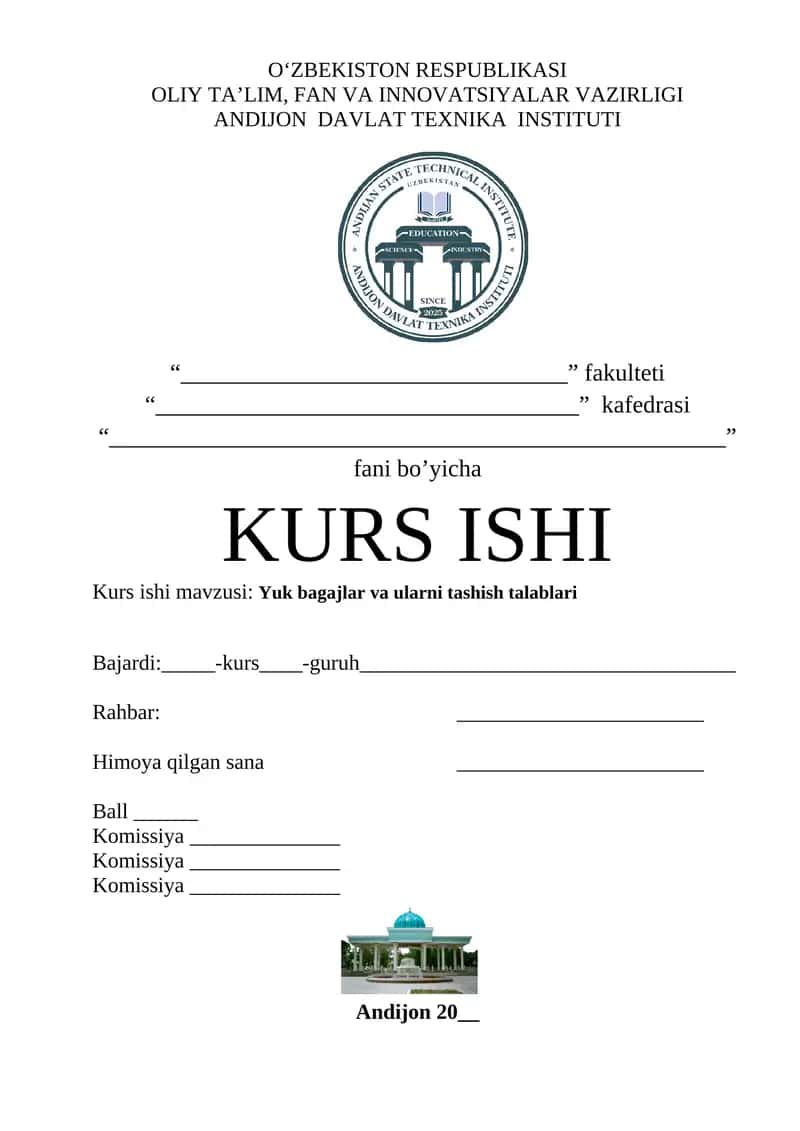 Yuk bagajlar va ularni tashish talablari 2