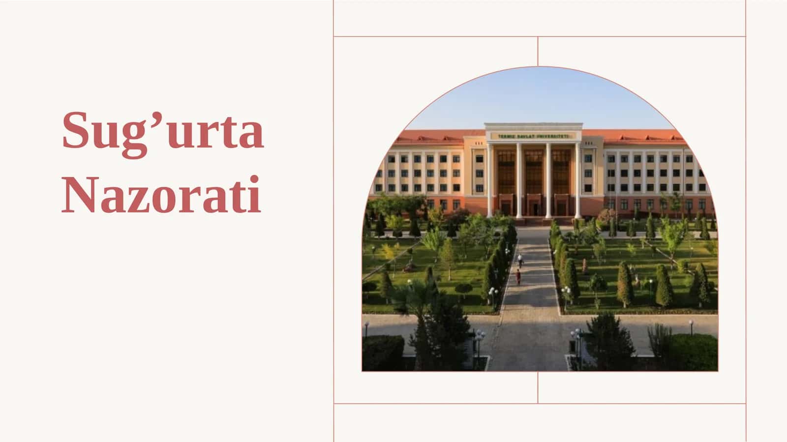 Sug’urta Nazorati