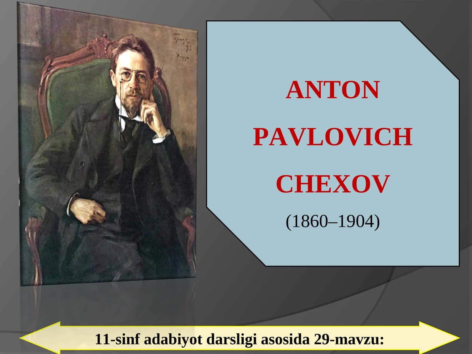 ANTON PAVLOVICH CHEXOV (1860–1904)