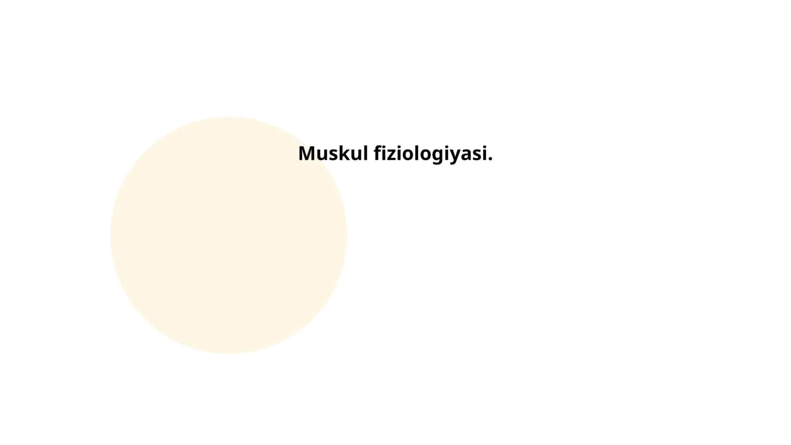 Muskul fiziologiyasi