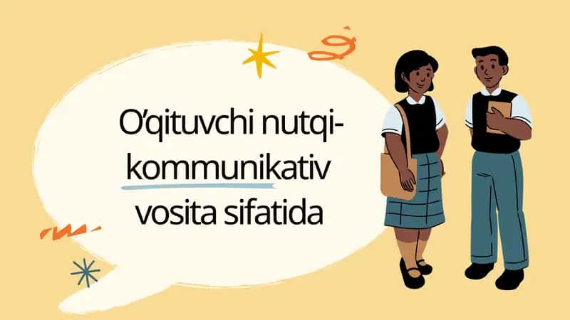 O’qituvchi nutqi- kommunikativ vosita sifatida