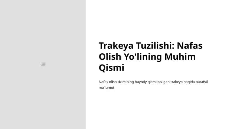Trakeya Tuzilishi