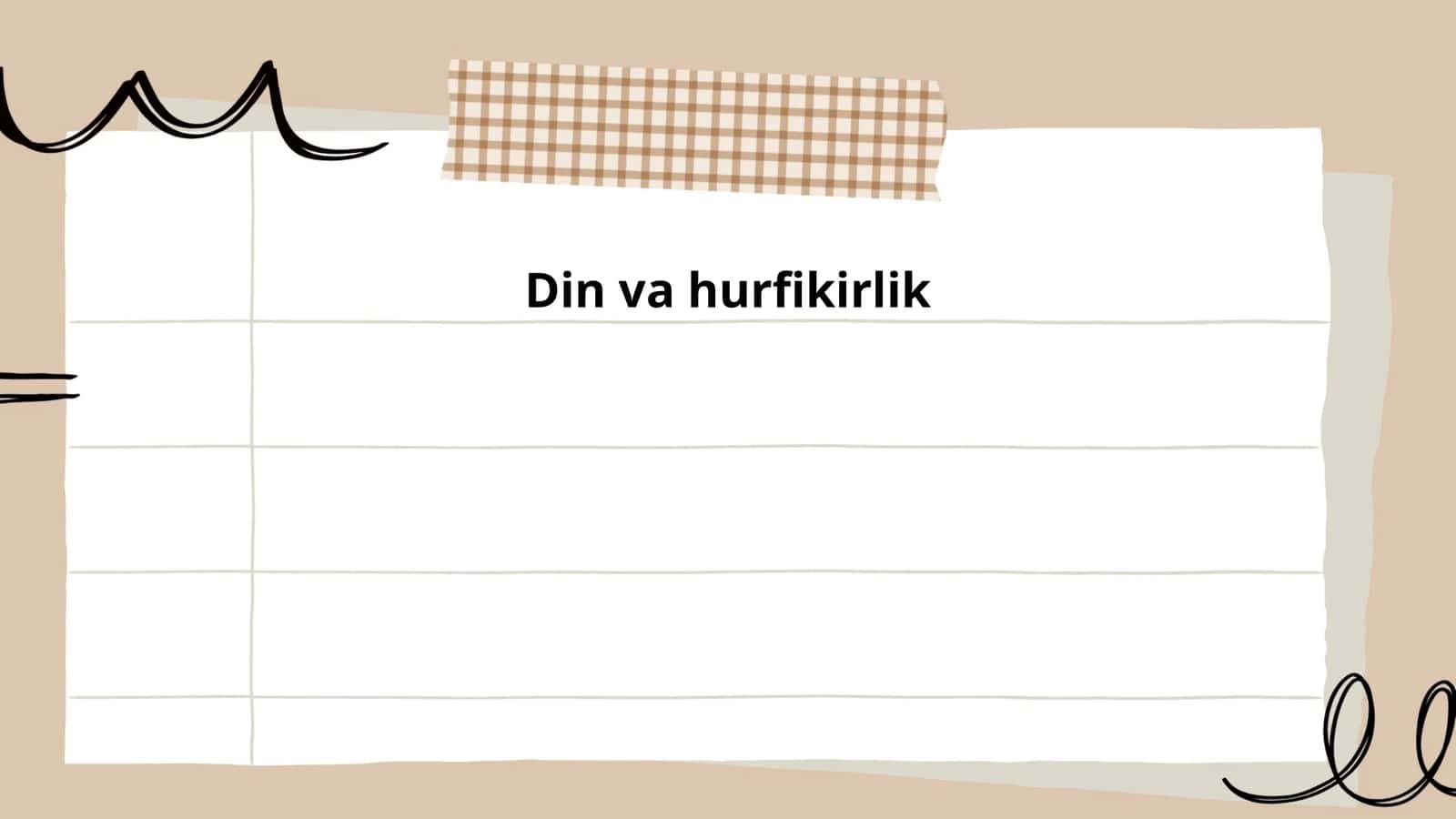 Din va hurfikirlik