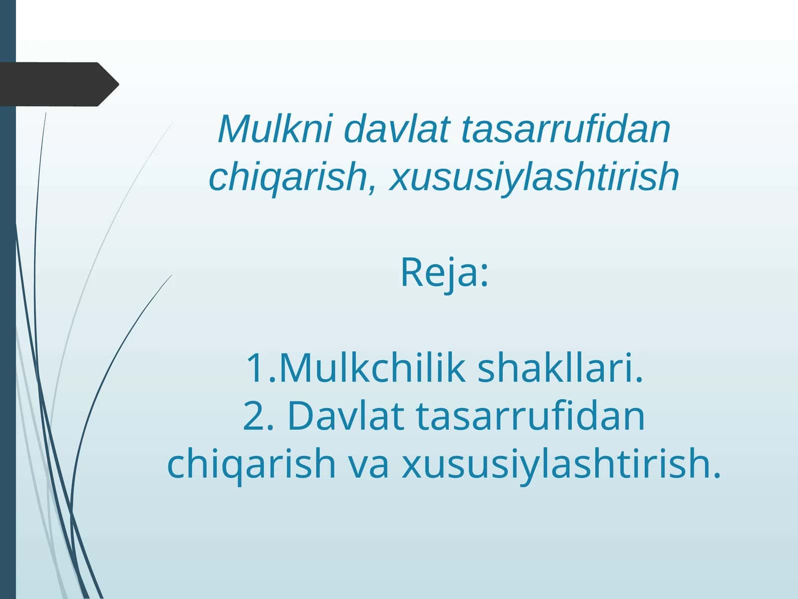 Mulkchilik shakllari