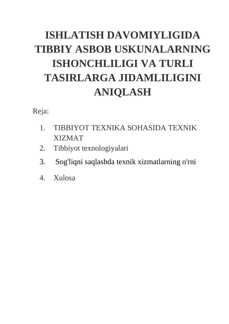 Sog'liqni saqlashda axborot texnologiyalari