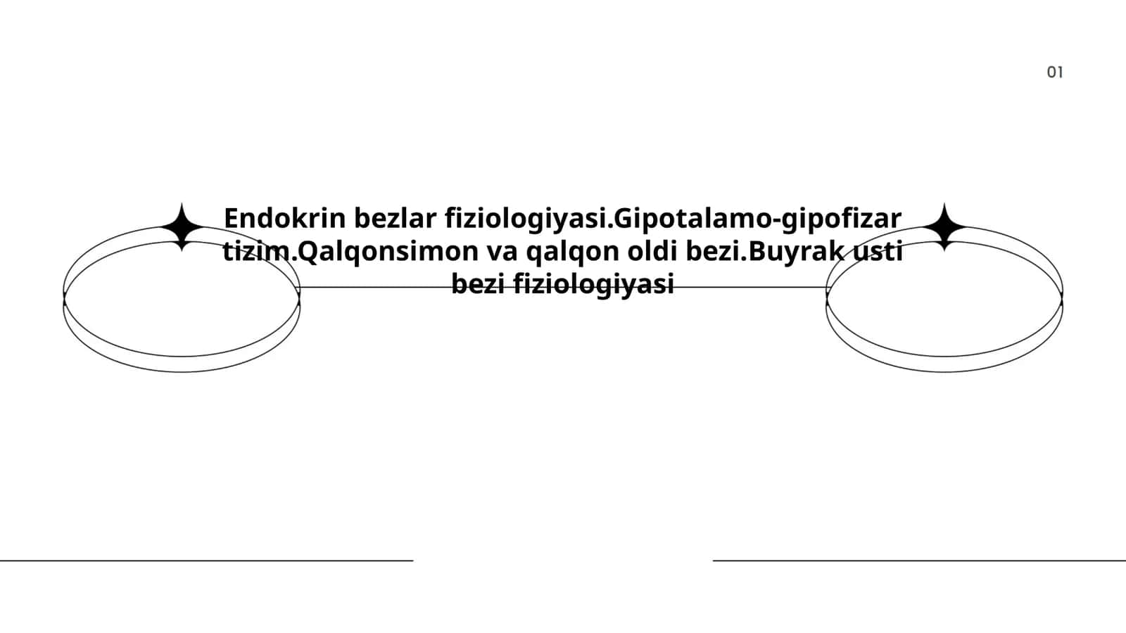 Endokrin bezlar fiziologiyasi.Gipotalamo-gipofizar tizim.Qalqonsimon va qalqon oldi bezi.Buyrak usti bezi fiziologiyasi