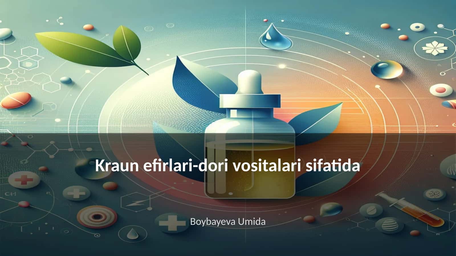 Kraun efirlari-dori vositalari sifatida