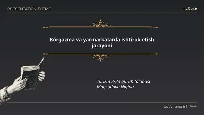Ko'rgazma va yarmarkalarda ishtirok etish jarayoni