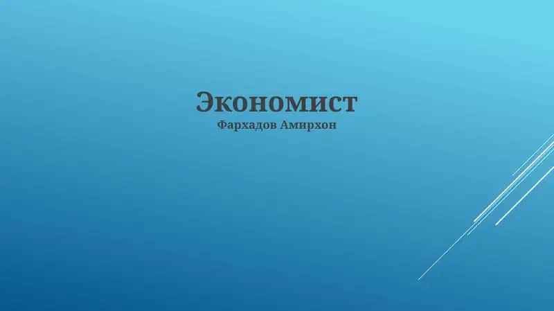 Экономист