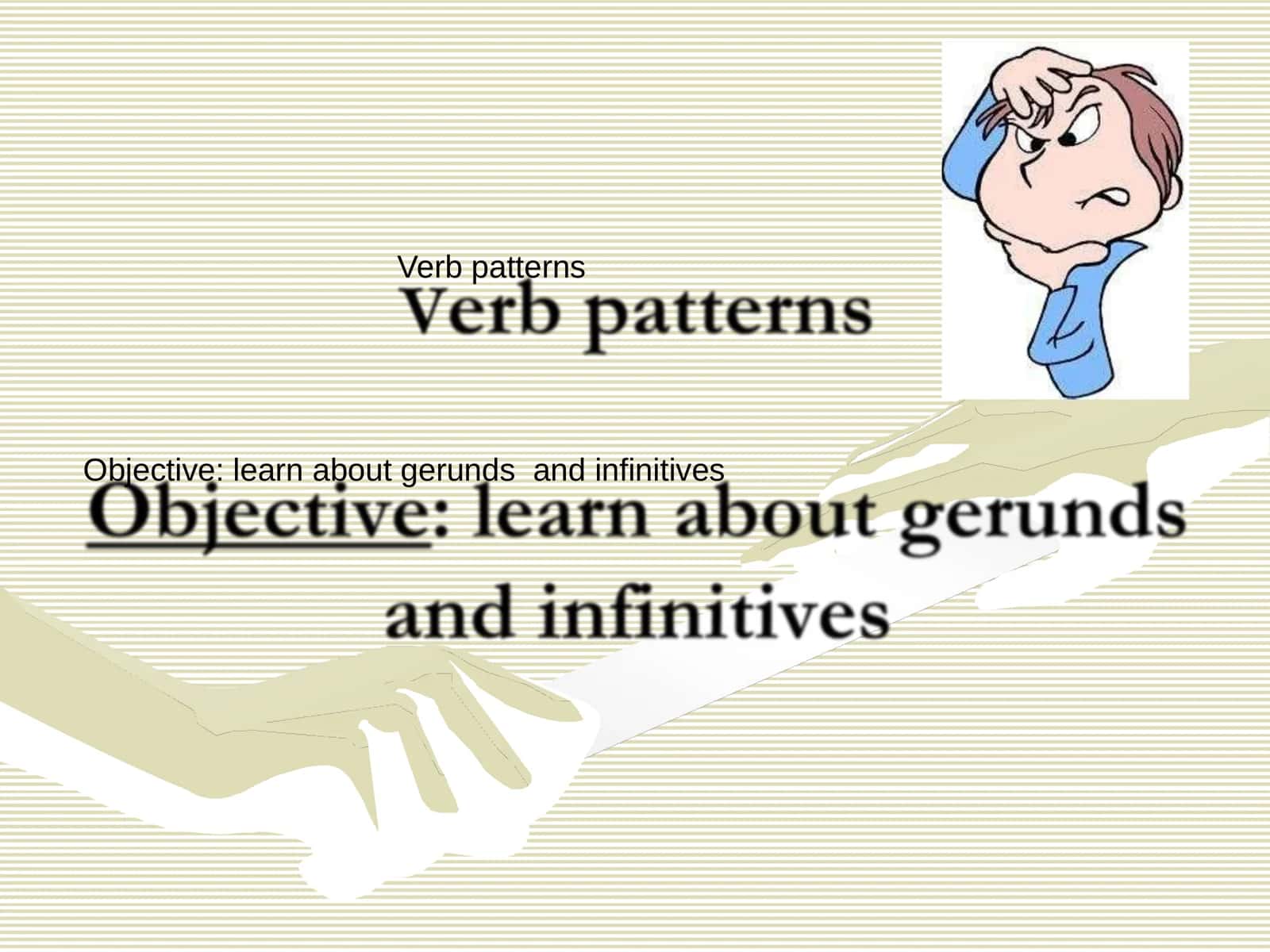 Verb patterns