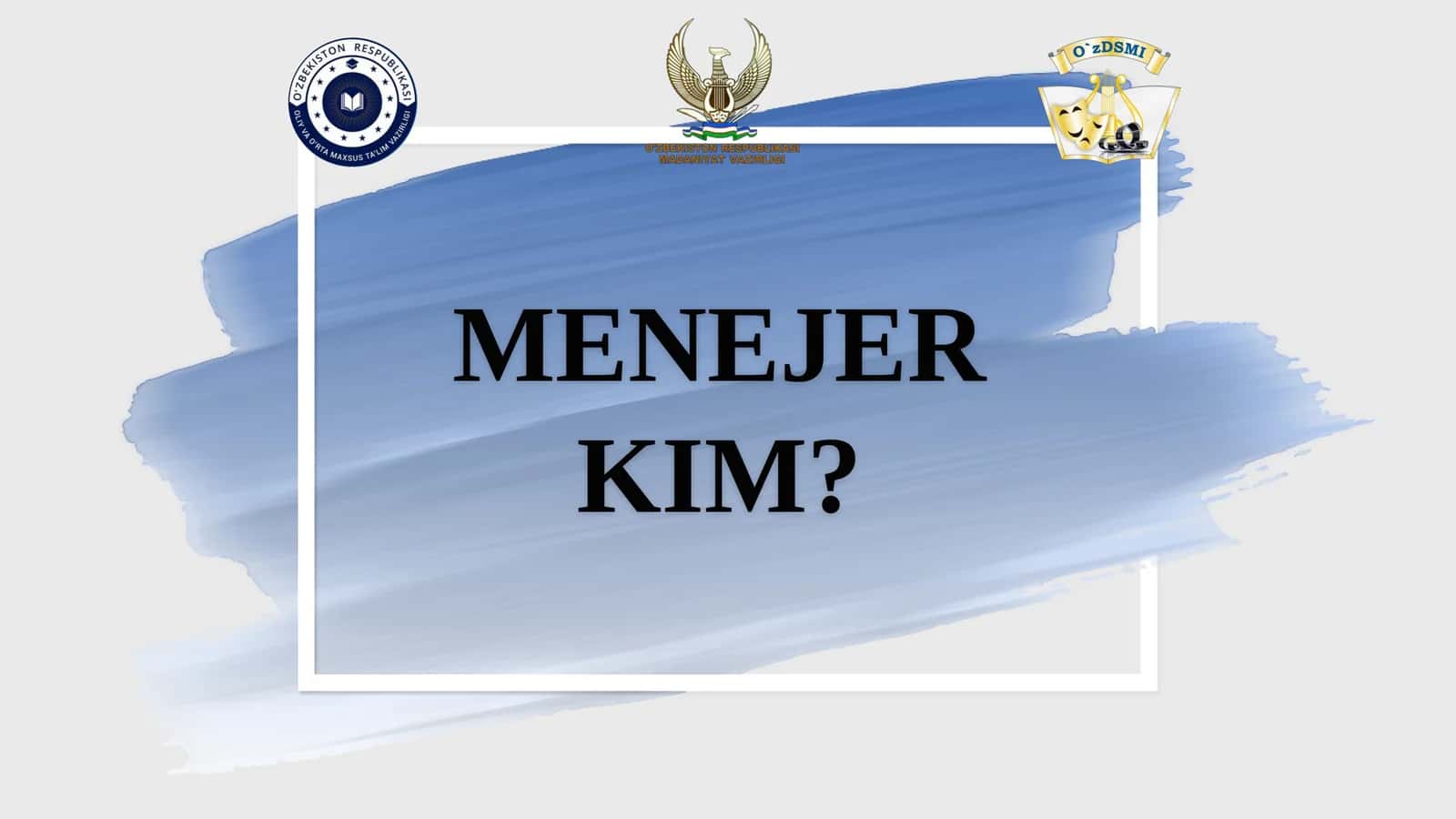 ZAMONAVIY MENEJER