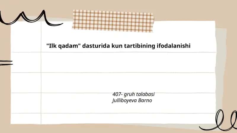 Ilk Qadam Dasturi