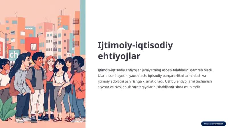Ijtimoiy-iqtisodiy ehtiyojlar