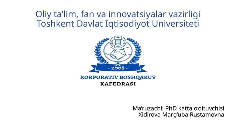 Korporativ boshqaruvni ungasosi