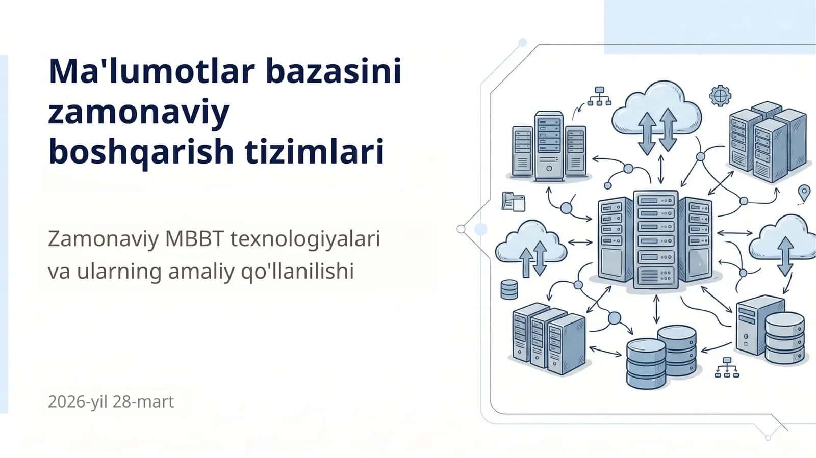 Zamonaviy MBBT texnologiyalari va ularning amaliy qo'llanilishi