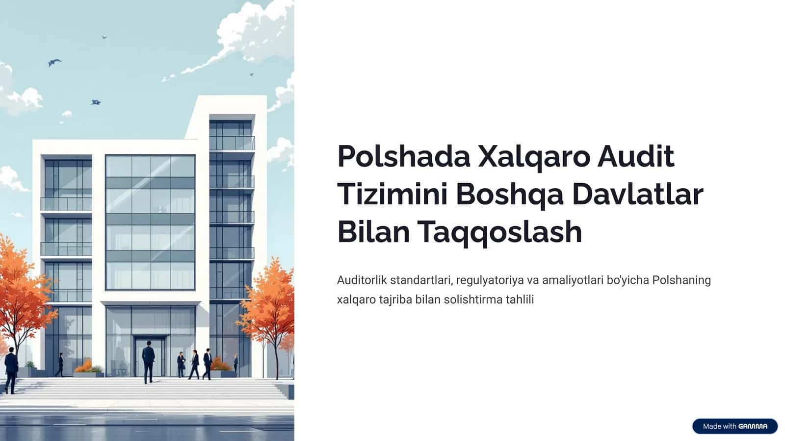 Polshada Xalqaro Audit Tizimini Boshqa Davlatlar Bilan Taqqoslash