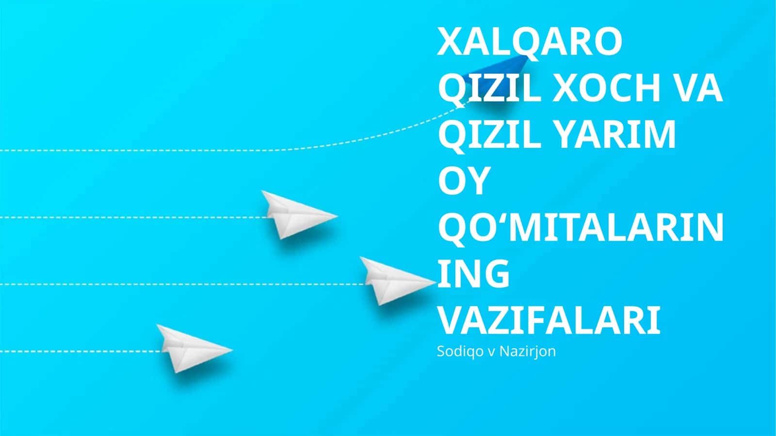 XALQARO QIZIL XOCH VA QIZIL YARIM OY QO‘MITALARINING VAZIFALARI