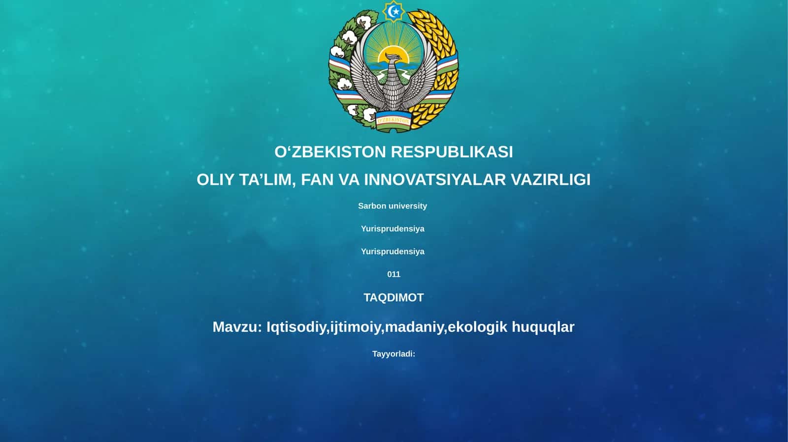 Iqtisodiy, ijtimoiy, madaniy, ekologik huquqlar