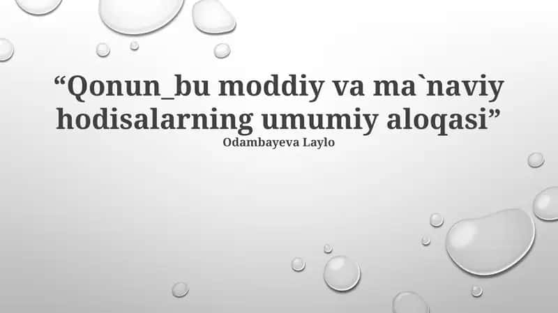 Huquqning Muhoyati Ijtimoiy Munosabatlarni Tartibga Solish