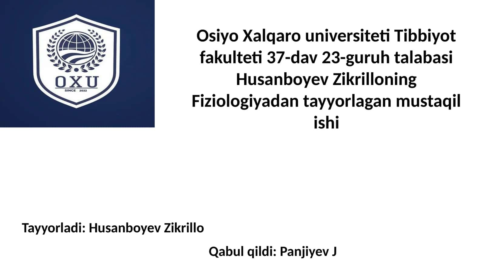 Ichki quloq vestibulyar apparatining tuzilishi va vazifasi