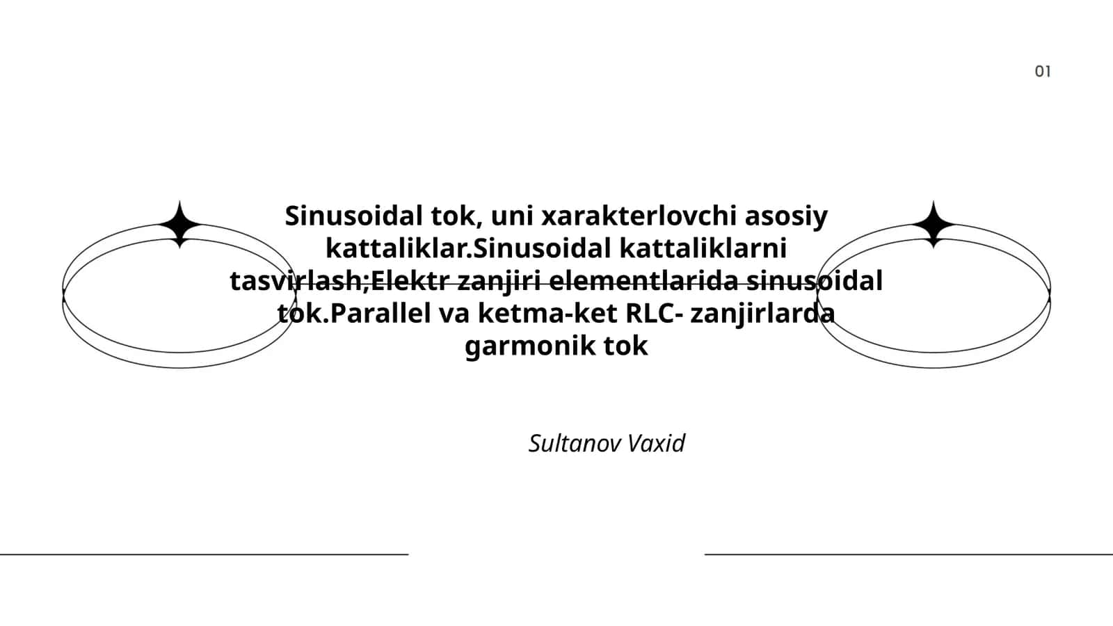 Sinusoidal tok