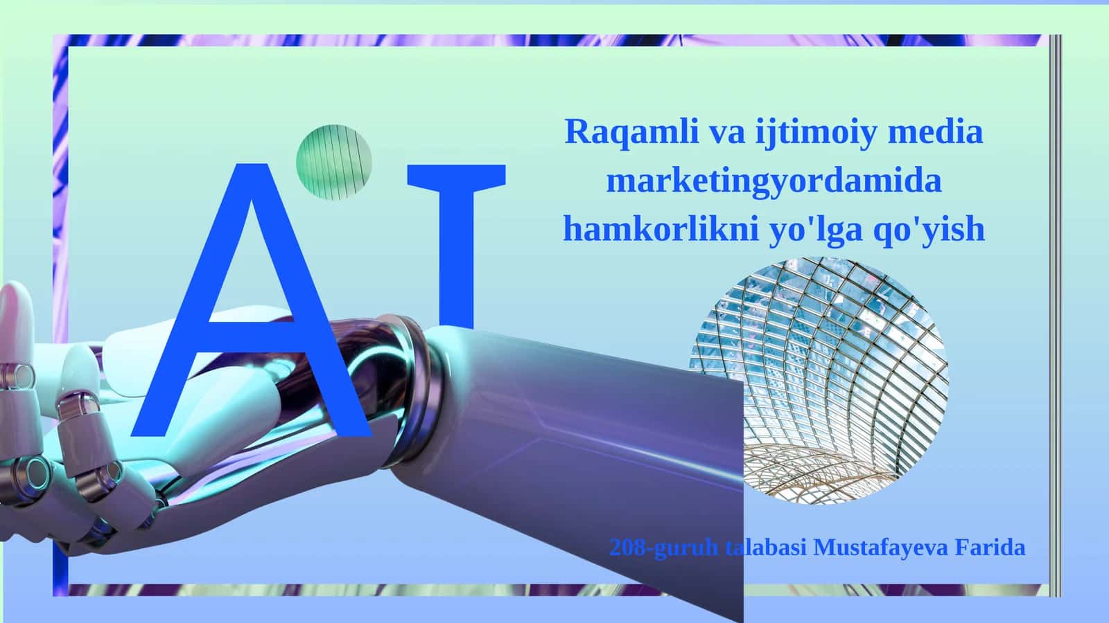 Raqamlivaijtimoiymediamarketingyordamidahamkorlikniyo'lgaqo'yish