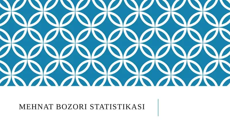 Mehnat bozori statistikasi