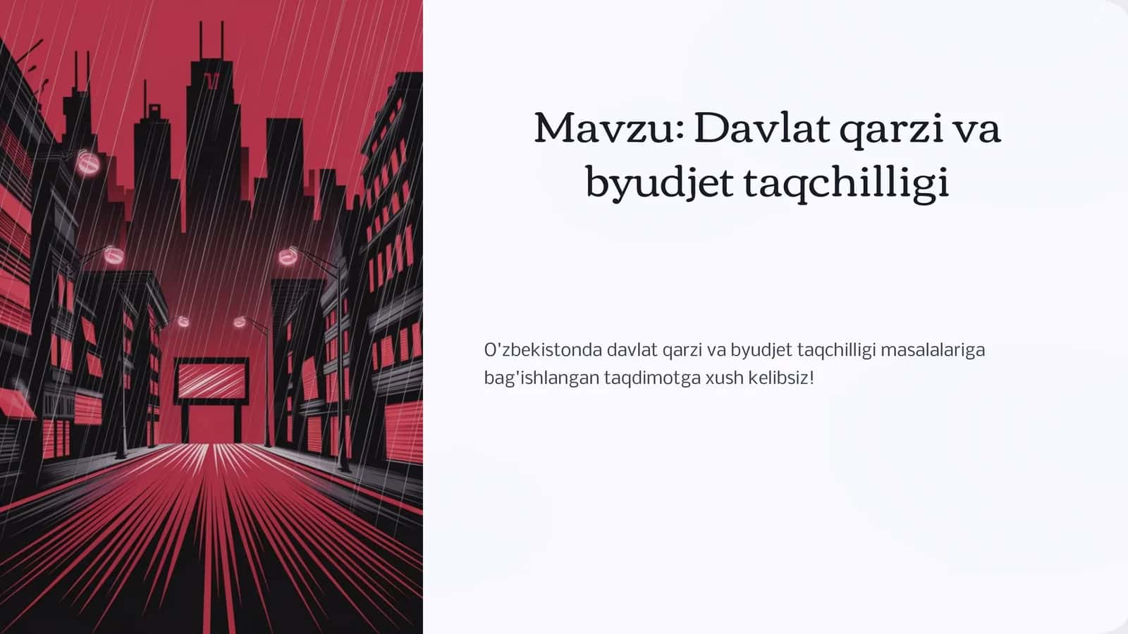 Davlat qarzi va byudjet taqchilligi