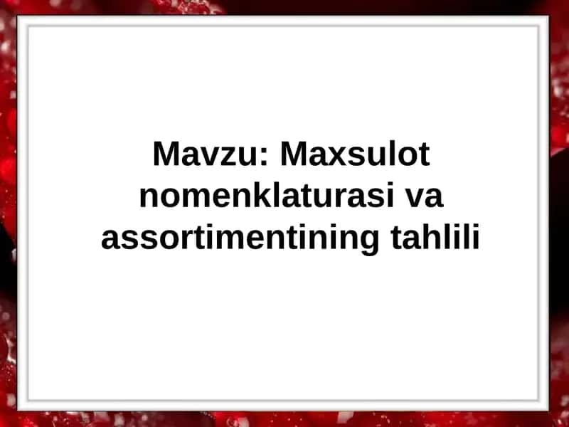 Sifat ko‘rsatkichlari kattaligini aniqlash usullari