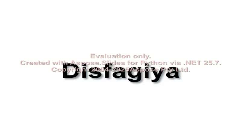 Disfagiya