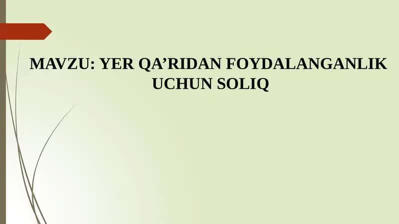 Yerqa‘ridan foydalanganlik uchun soliq