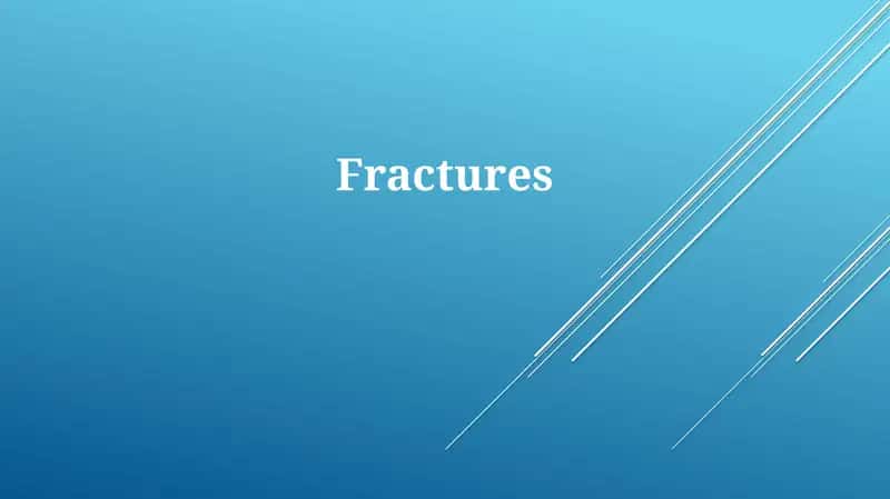 Fractures