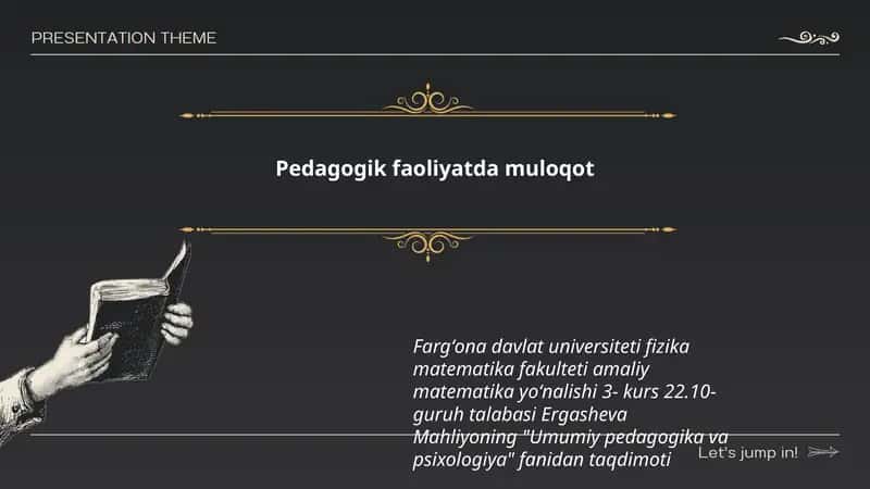 Umumiy pedagogika va psixologiya