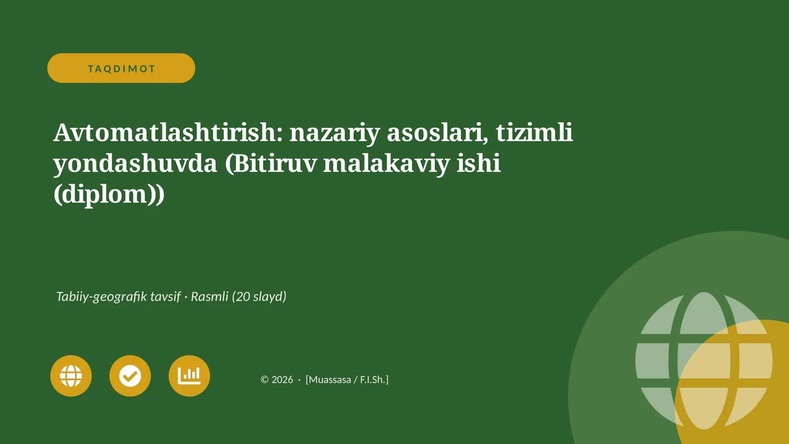 Avtomatlashtirish: nazariy asoslari, tizimli yondashuvda