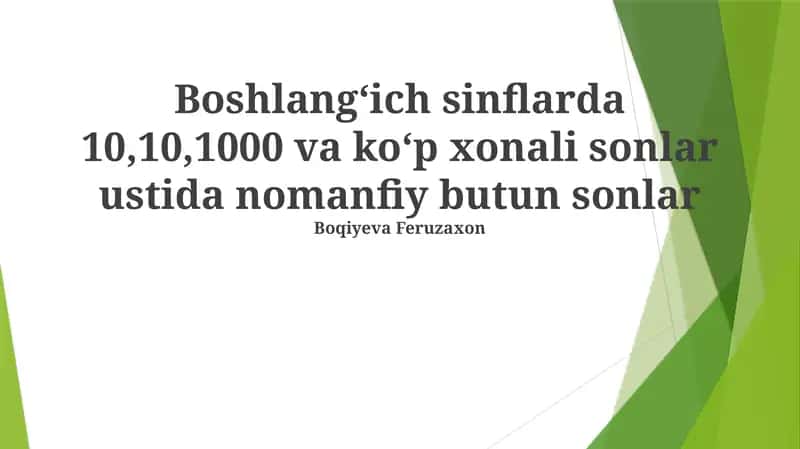 Nomanfiy butun sonlar