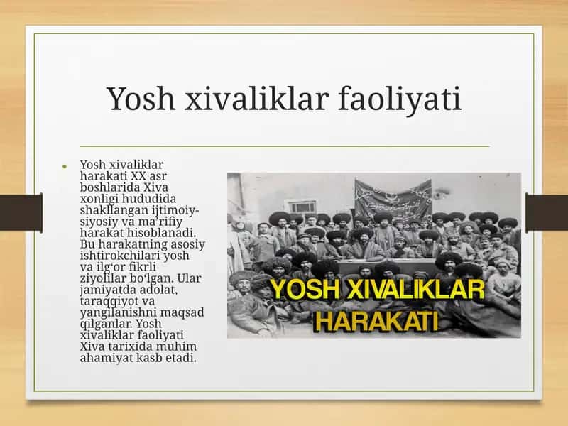Yosh xivaliklar faoliyati