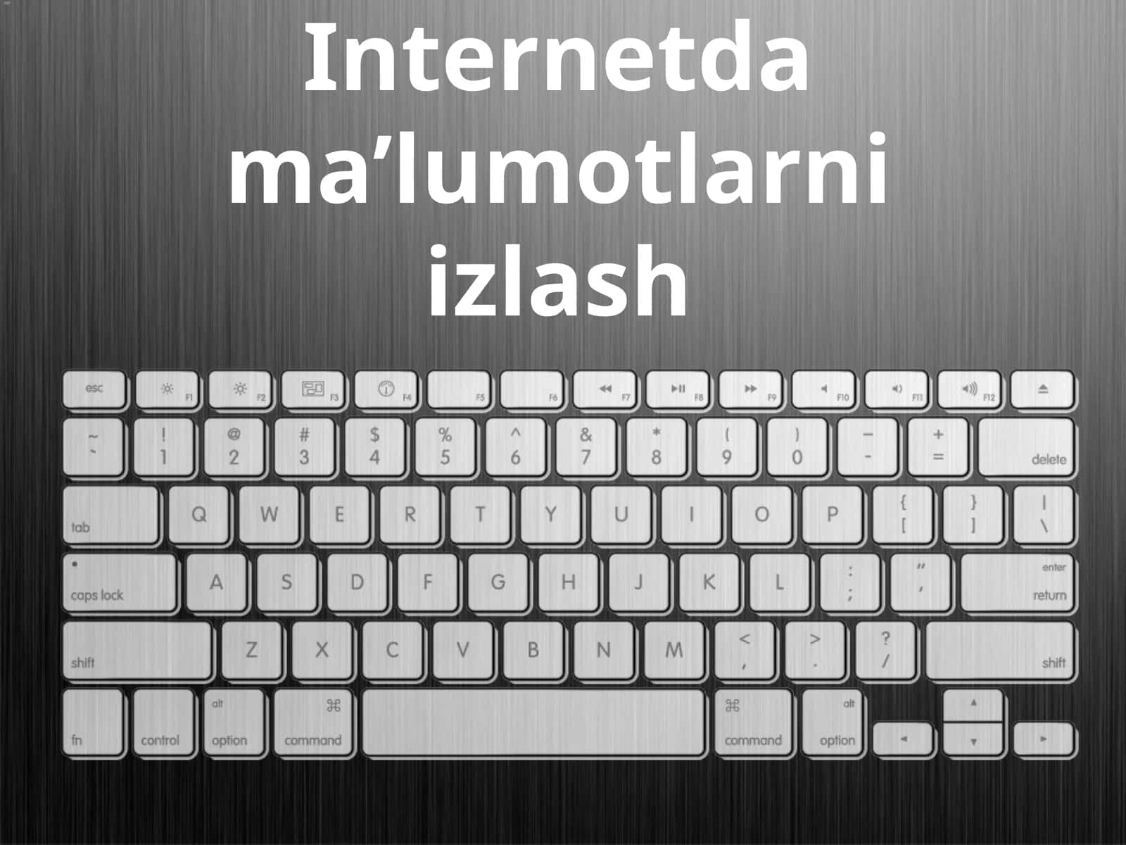 Internetda ma’lumotlarni izlash