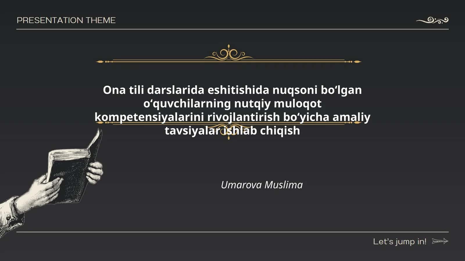 Ona tili darslarida eshitishida nuqsoni boʻlgan oʻquvchilarning nutqiy muloqot kompetensiyalarini rivojlantirish boʻyicha amaliy tavsiyalar ishlab chiqish