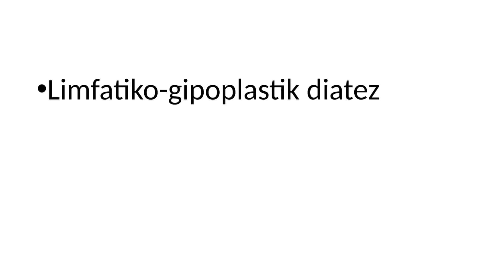 Limfatiko-gipoplastik diatez