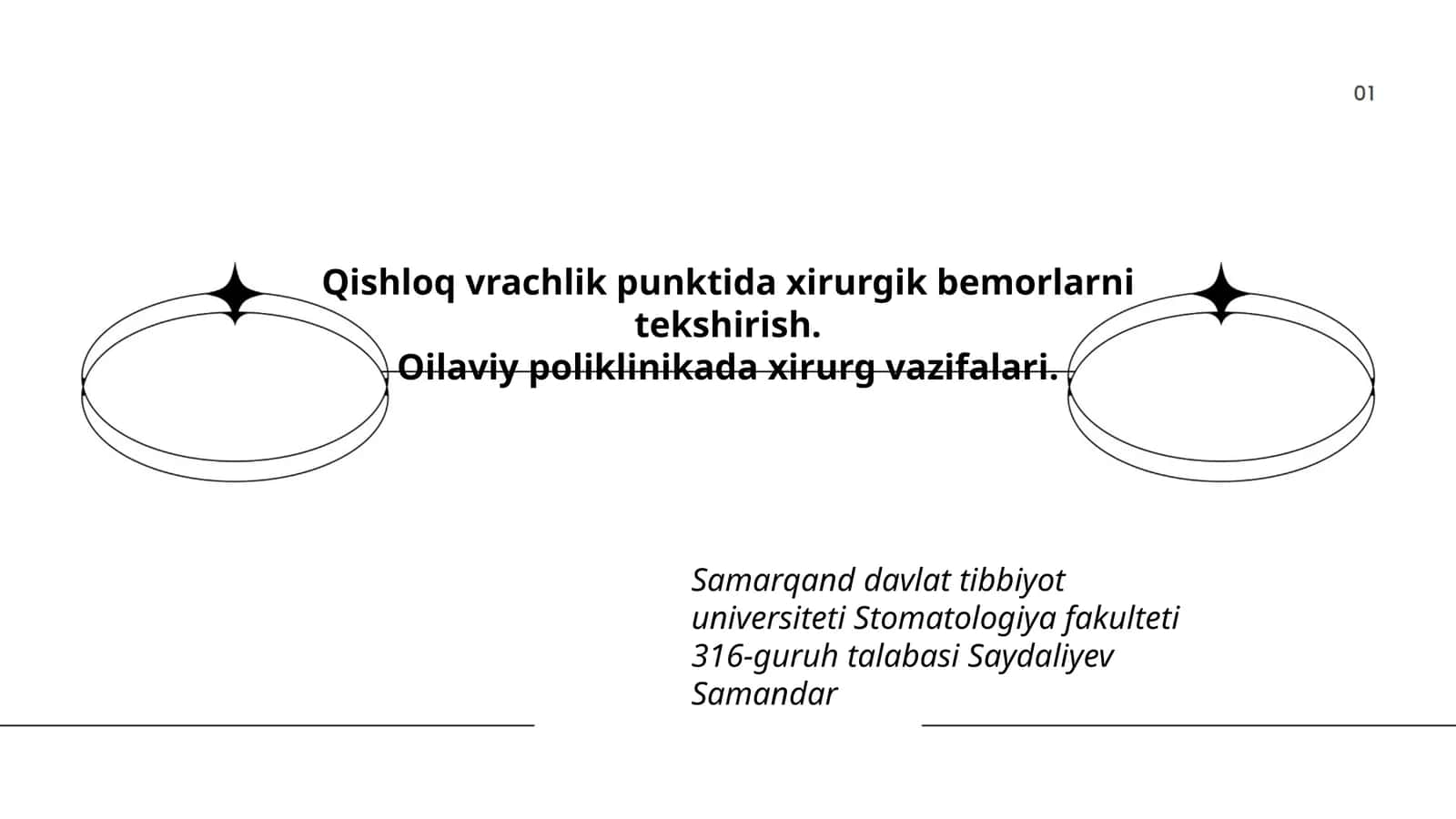 Xirurgik bemorlarni tekshirish