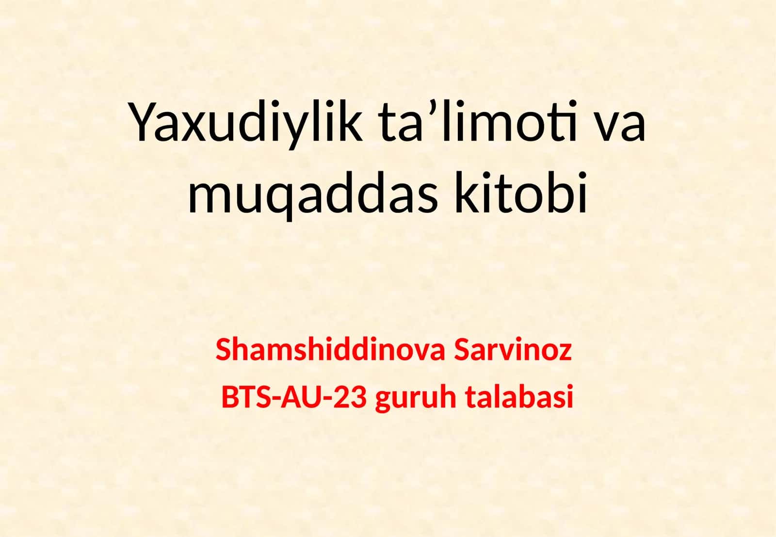 Yaxudiylik taʼlimoti va muqaddas kitobi