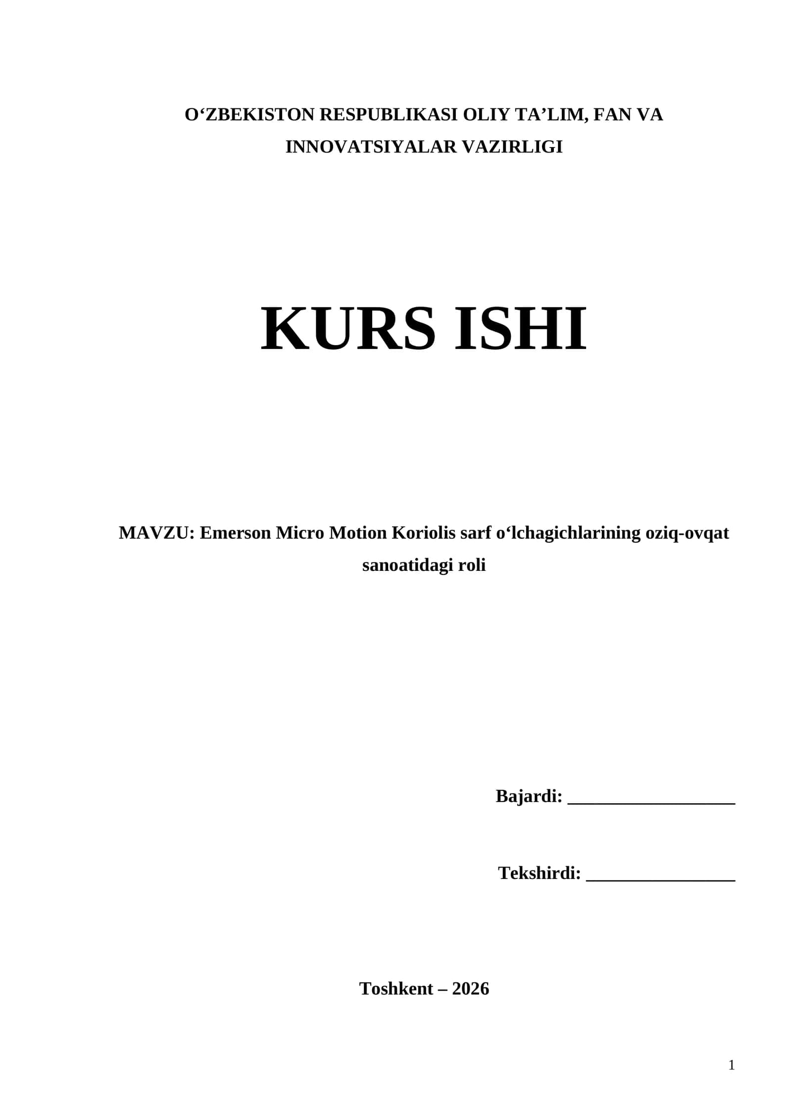 Emerson Micro Motion Koriolis sarf o‘lchagichlarining oziq-ovqat sanoatidagi roli