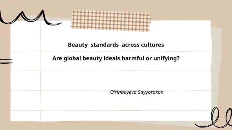 Beauty standards across cultures