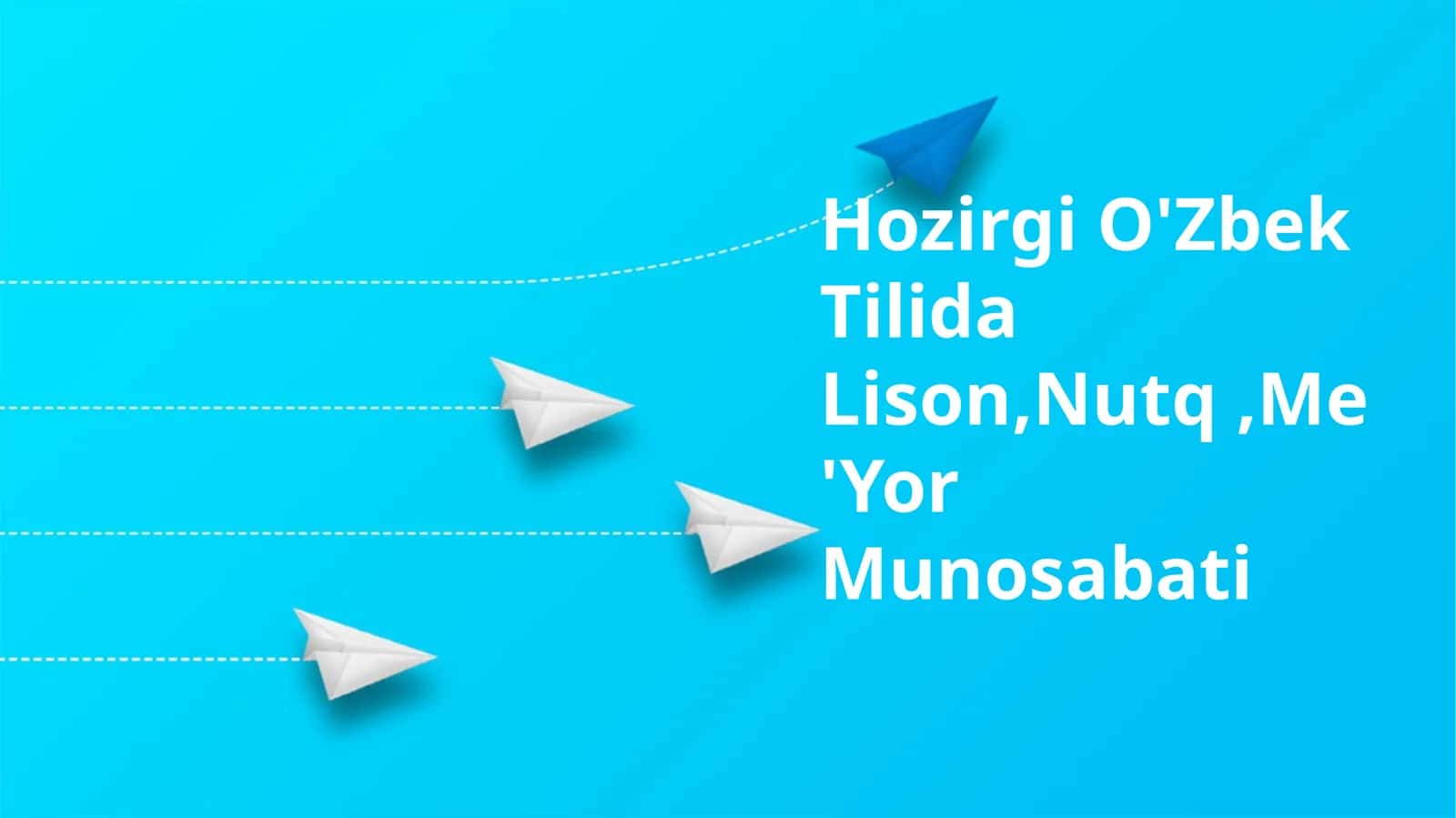Hozirgi O'Zbek Tilida Lison