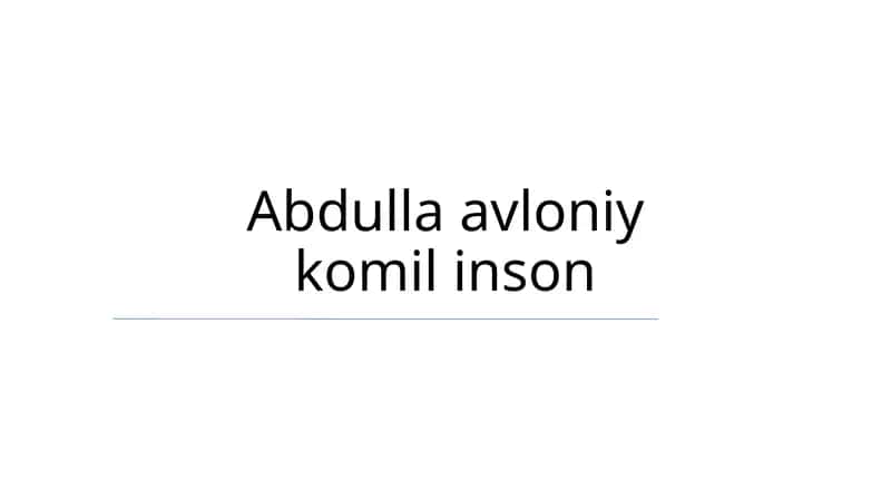 Avloniy inson