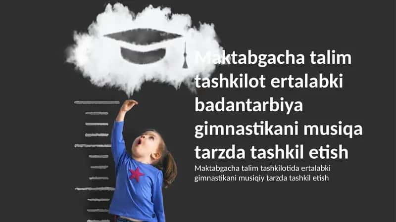 Ertalabki badantarbiya gimnastikani musiqa tarzda tashkil etish