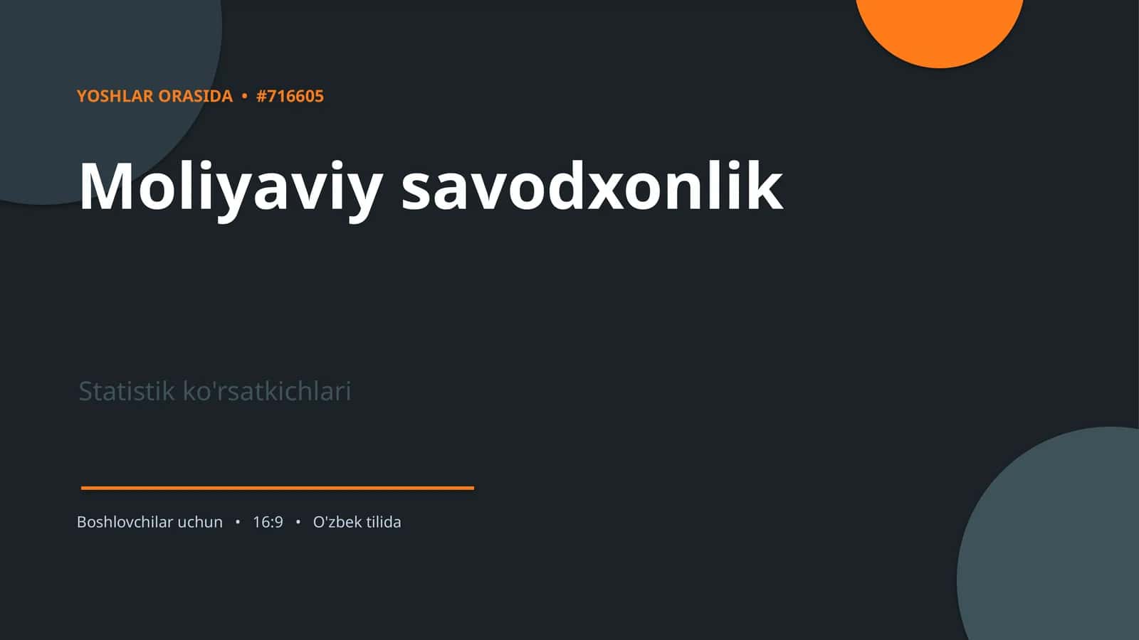 Moliyaviy savodxonlik