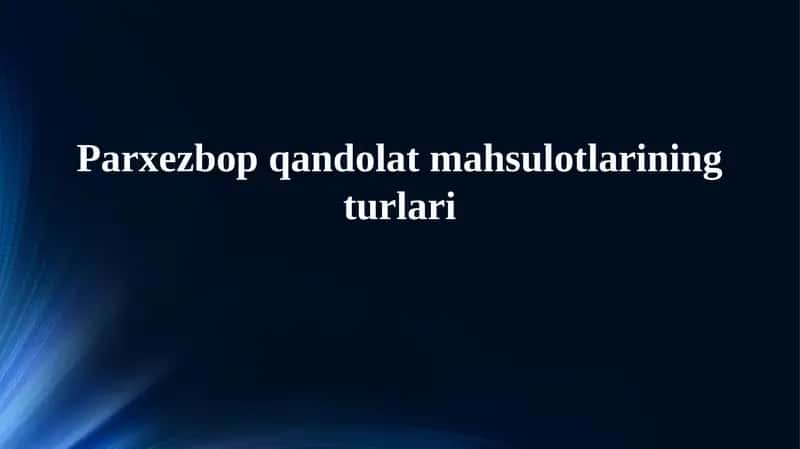 Shokolad mahsulotlari
