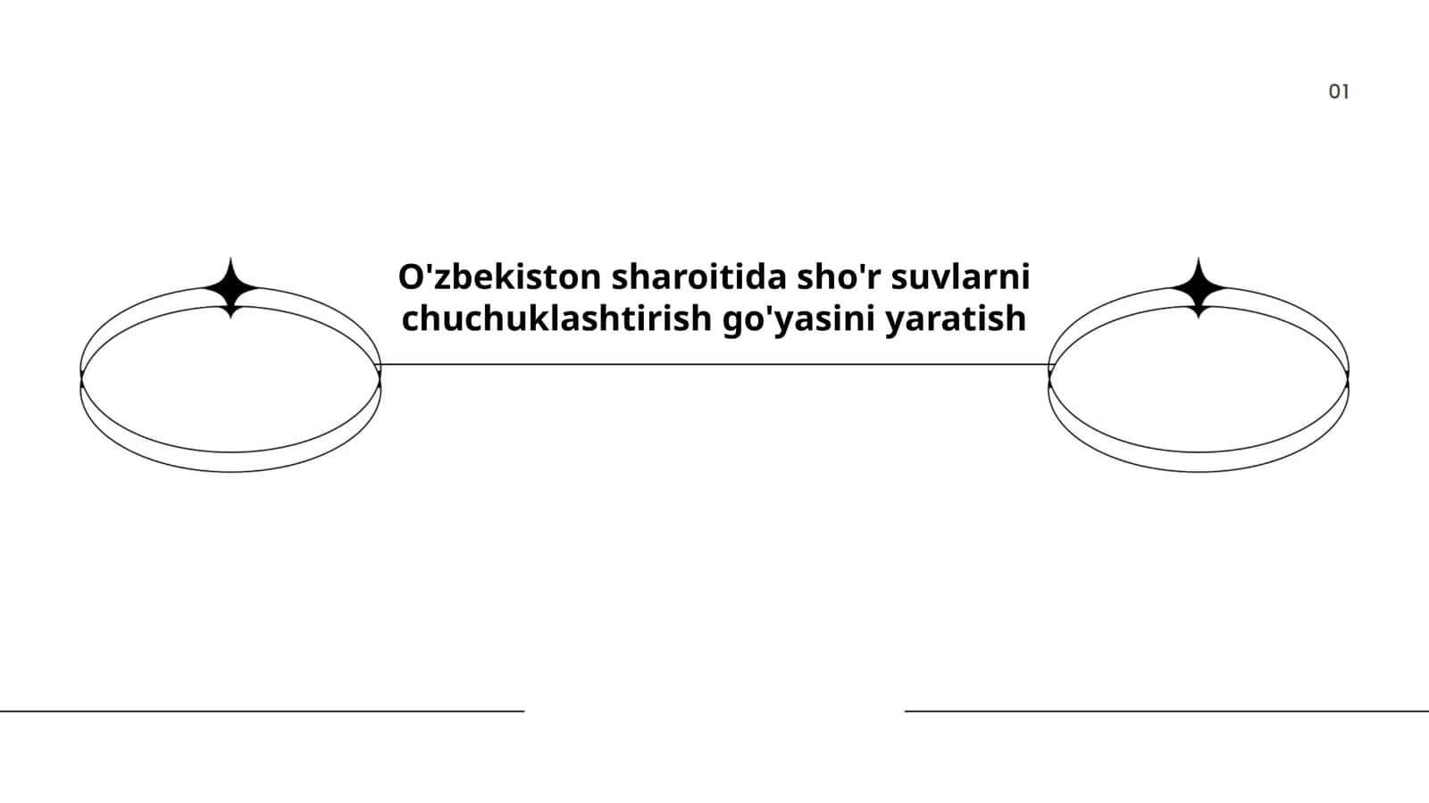 O'zbekiston sharoitida sho'r suvlarni chuchuklashtirish go'yasini yaratish